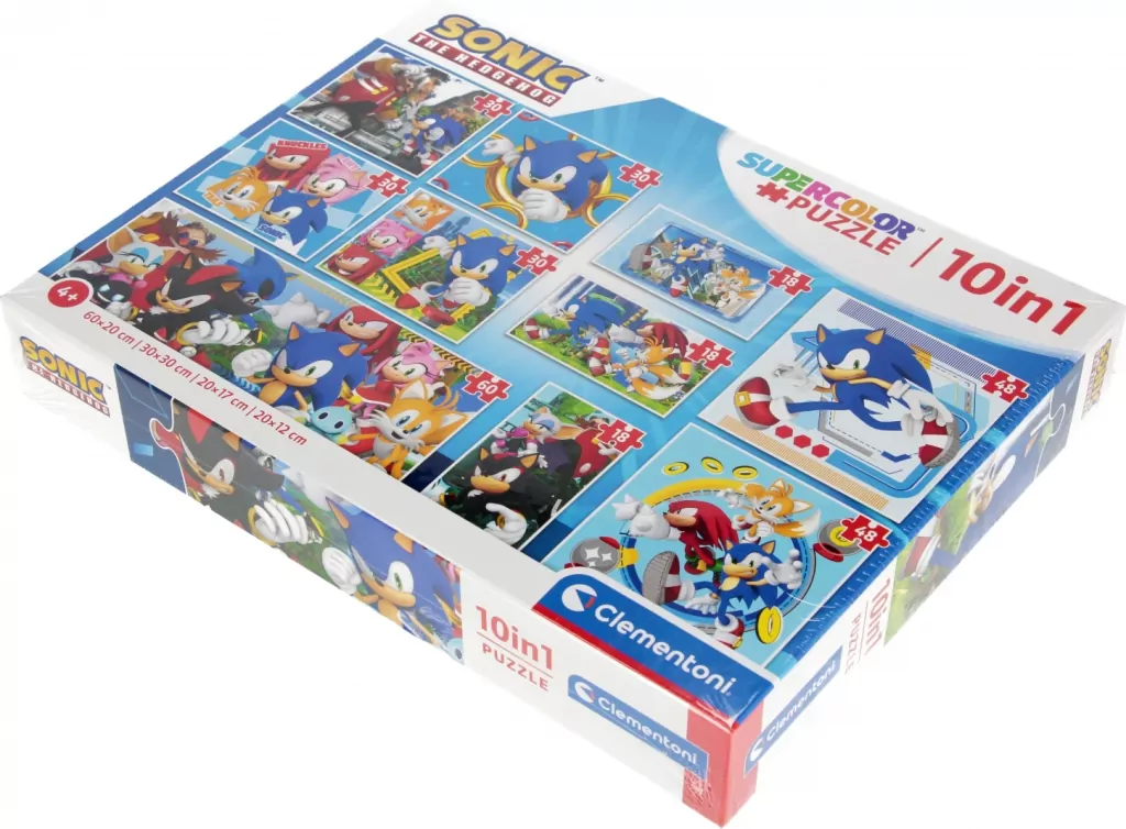 Puzzle 10 w 1 Super Color. Sonic - tantis.pl