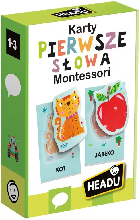 HEADU. Montessori. Pierwsze słowa wiek 1-3 - tantis.pl