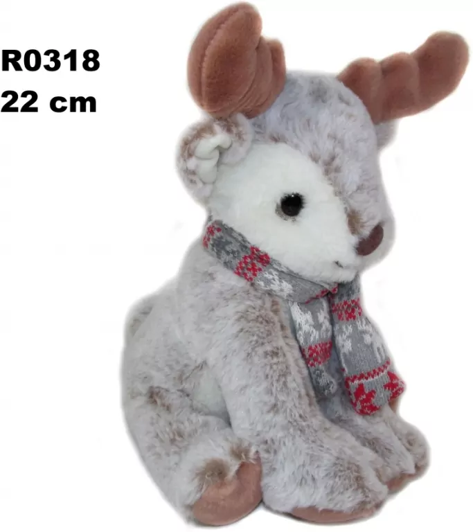 Łoś Renifer świąteczny tradycyjny 22cm - tantis.pl