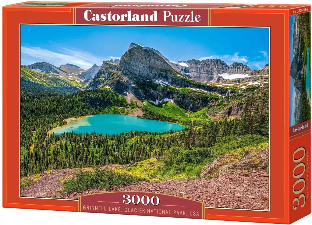 Puzzle 3000 Grinnell Lake Glacier CASTOR - tantis.pl
