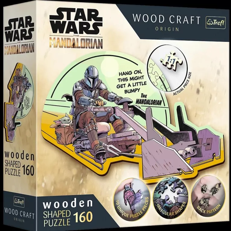 Trefl. Puzzle. drewniane. The Mandalorian - Zjednoczenie, 160 elementów - tantis.pl