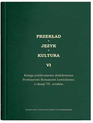 Przekład. Język. Kultura T.6 - tantis.pl