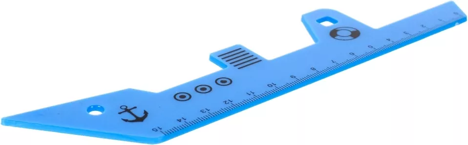 Linijka plastikowa 15cm Statek - tantis.pl