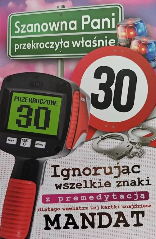 Karnet Urodziny 30 - tantis.pl