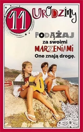 Kartka okolicznościowa. Urodziny 11 - tantis.pl