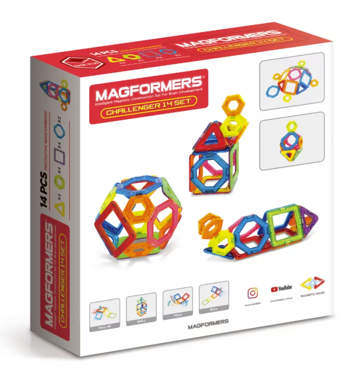 Magformers. Challenger. 14 elementów - tantis.pl