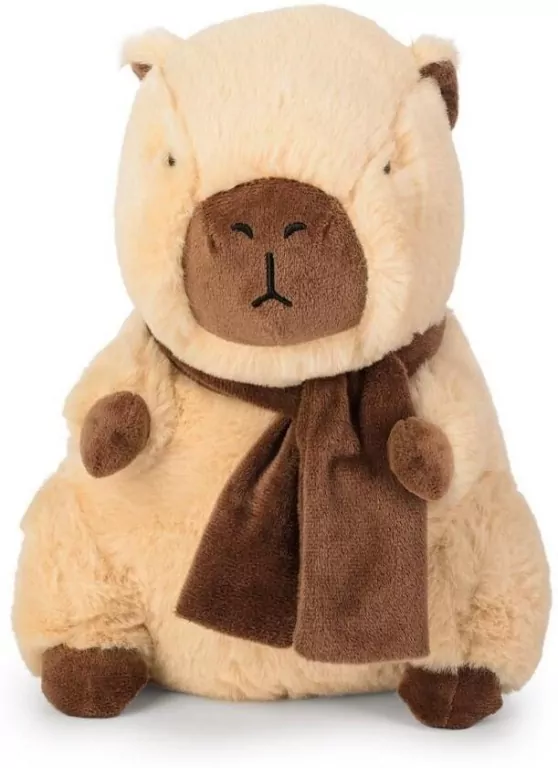 Kapibara pluszowa z szalikiem beżowa 27cm - tantis.pl