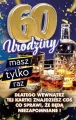 Karnet Urodziny z nakładką na butelkę 60 - tantis.pl
