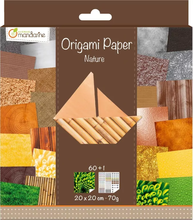 Papier Origami Natura 20x20cm 70g - tantis.pl