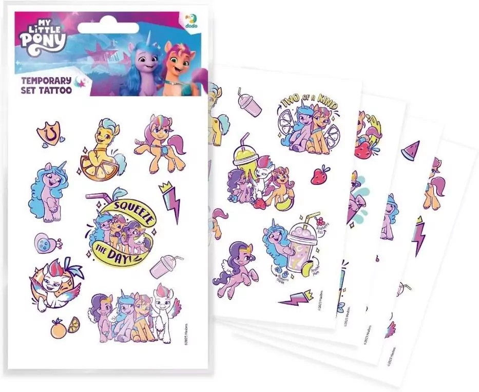 Zestaw tymczasowych tatuaży My Little Pony 200438 - tantis.pl