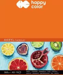 Happy Color. Blok do akrylu ART A5/10K 360g