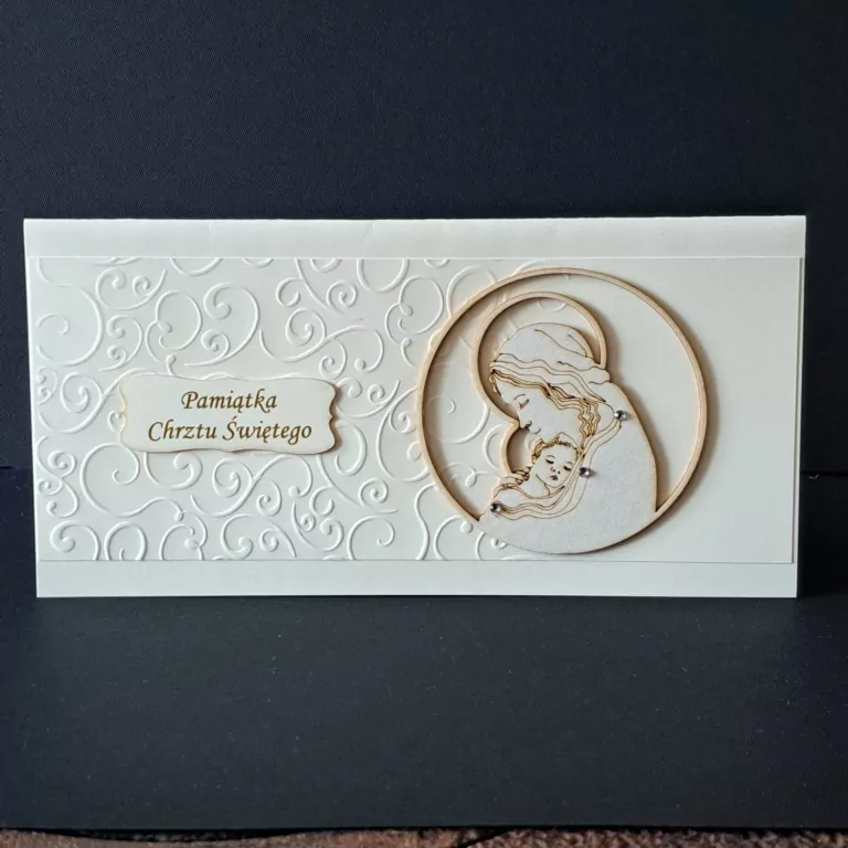 Karnet Chrzest z kopertą, A5 - tantis.pl