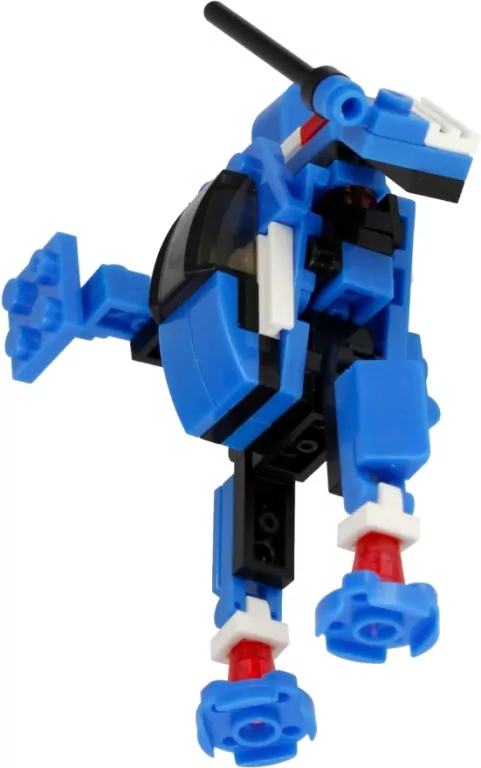 Klocki konstrukcyjne Alleblox RobotUnion 62el niebieski - tantis.pl