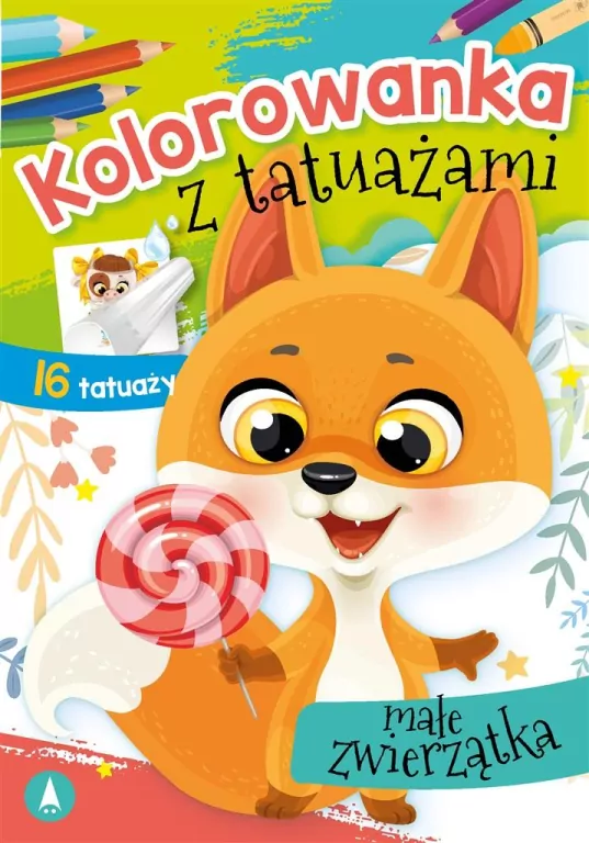 Małe zwierzątka. Kolorowanka z tatuażami - tantis.pl