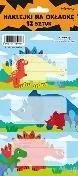 Naklejki na zeszyty - Dinozaury (12szt) - tantis.pl