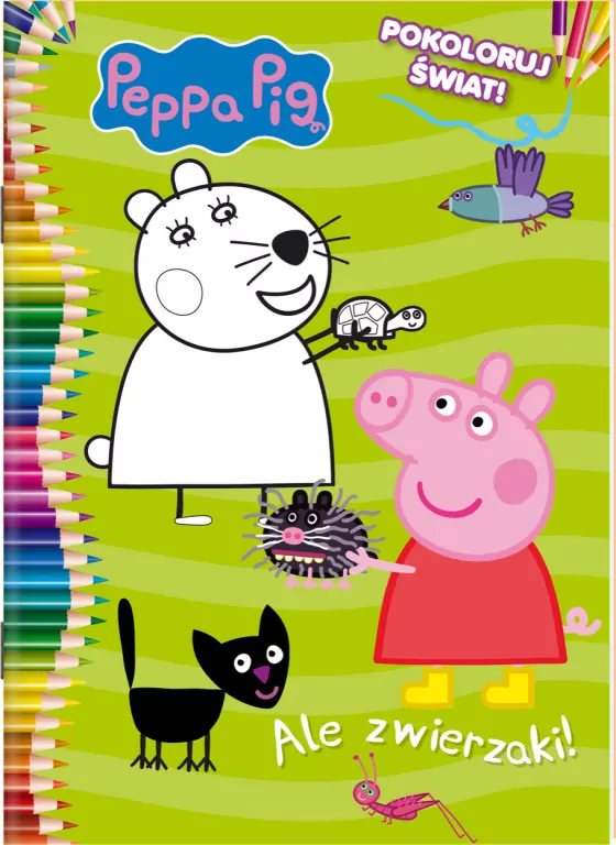 Peppa Pig. Ale zwierzaki! Pokoloruj świat! cz. 4 - tantis.pl