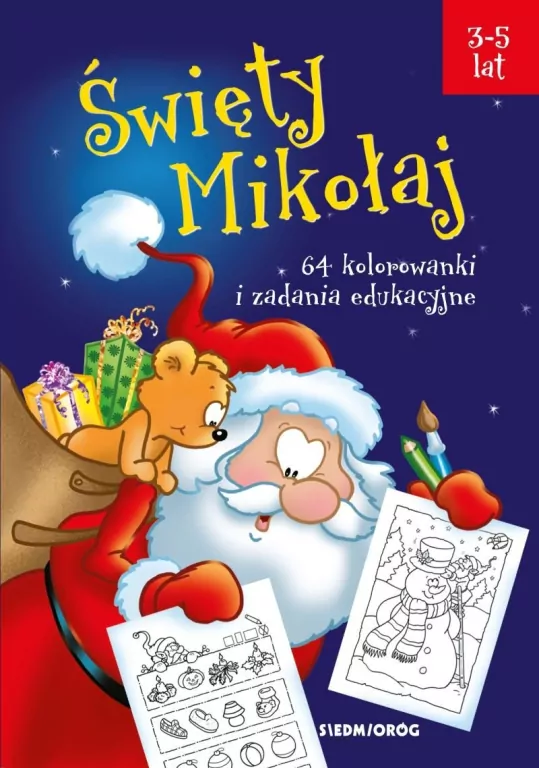 Święty Mikołaj 64 kolorowanki i zadania edukacyjne - tantis.pl