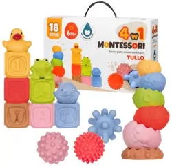 Klocki sensoryczne Zestaw Montessori