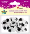 Oczy samoprzylepne 15x20mm owal op - tantis.pl