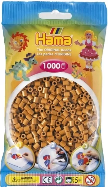 Hama midi koraliki 1000 j.brązowe 015-207-21 07212 - tantis.pl