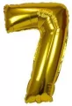 Balon foliowy XXL 7 złoty 61cm - tantis.pl