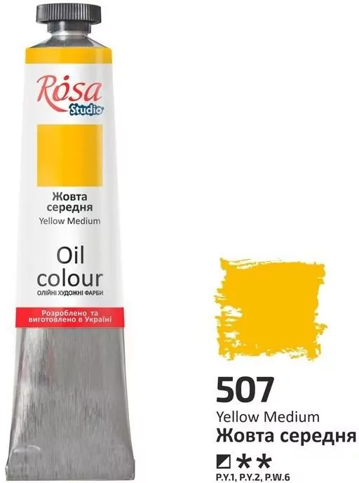 Farba olejna yellow medium 507 45ml - tantis.pl