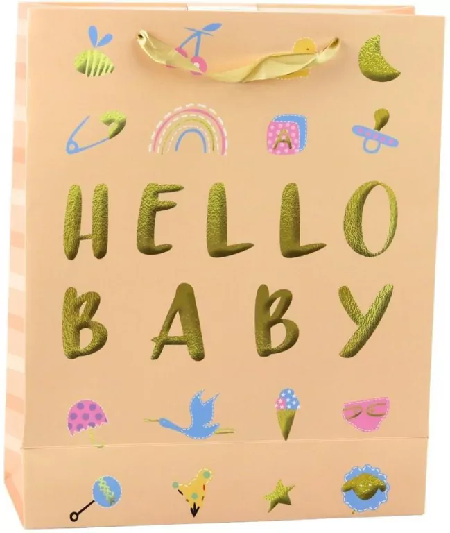 Torba prezentowa Hello Baby 32x26x10cm - tantis.pl