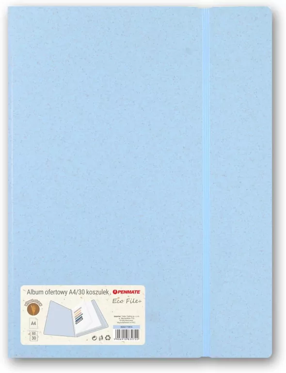 Album ofertowy A4 30 koszulek niebieski PENMATE - tantis.pl