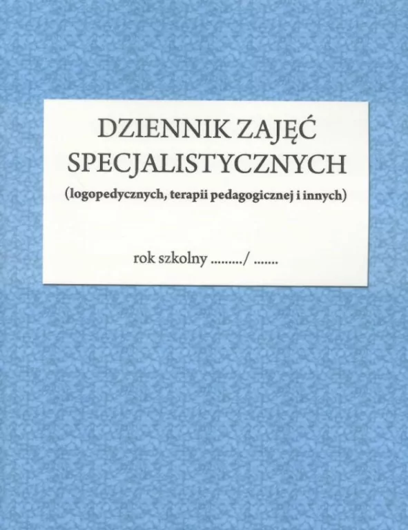 Dziennik zajęć specjalistycznych - tantis.pl