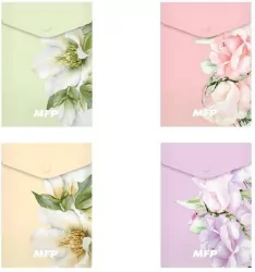 Teczka kopertowa na zatrzask A6 PP mix