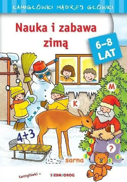Nauka i zabawa zimą. Łamigłówki mądrej główki 6-8 lat - tantis.pl