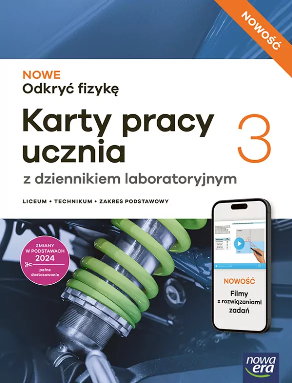 NOWE Odkryć fizykę. Fizyka 3. Karty pracy ucznia. Zakres podstawowy. Liceum i technikum. Nowa edycja - tantis.pl