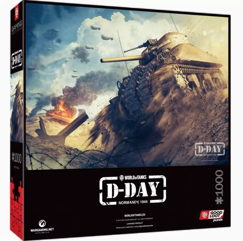 Puzzle 1000. World of Tanks D-Day - tantis.pl