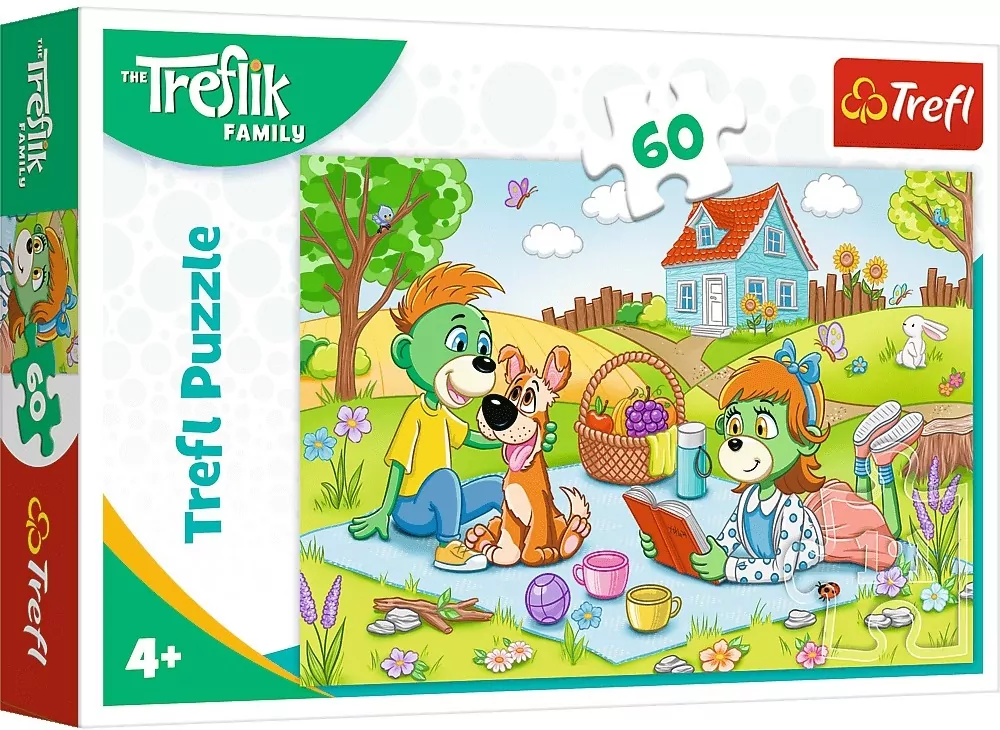 Puzzle 60. Przygody Rodziny Treflików. 17394 - tantis.pl