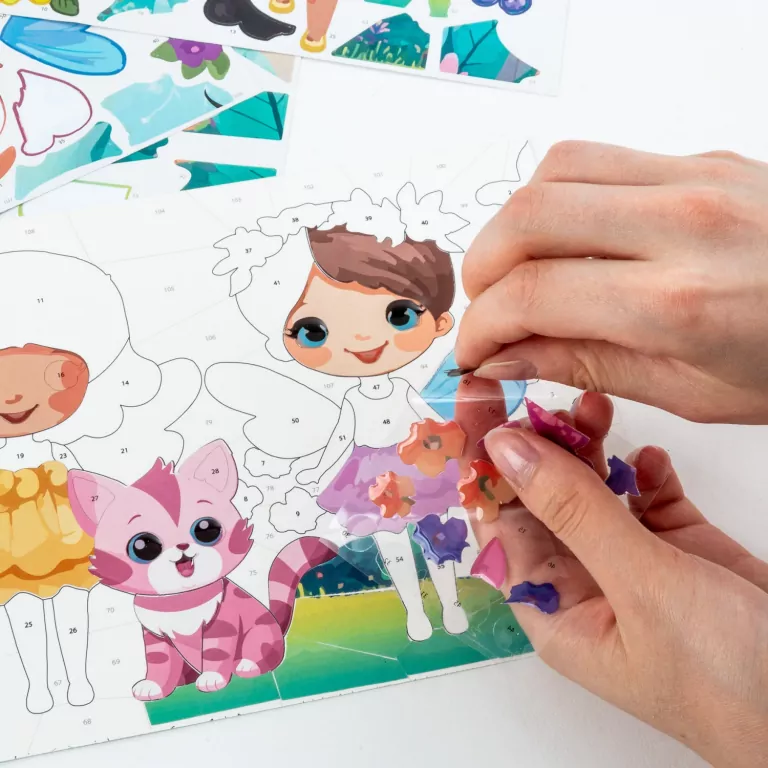 Wyklejanka po numerach jednorożec KIDEA - tantis.pl