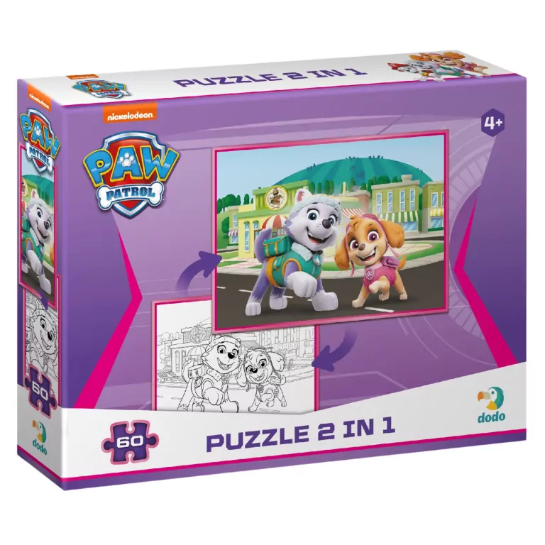 Puzzle 60 z kolorowanką. Psi Patrol - tantis.pl