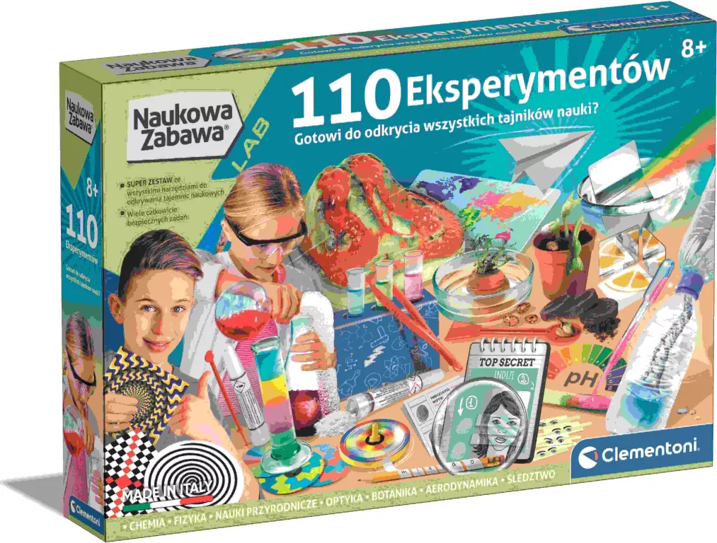 110 eksperymentów Clementoni - tantis.pl