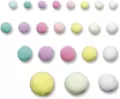 Pompony poliestrowe 10/15/20/25/30mm 15g - tantis.pl