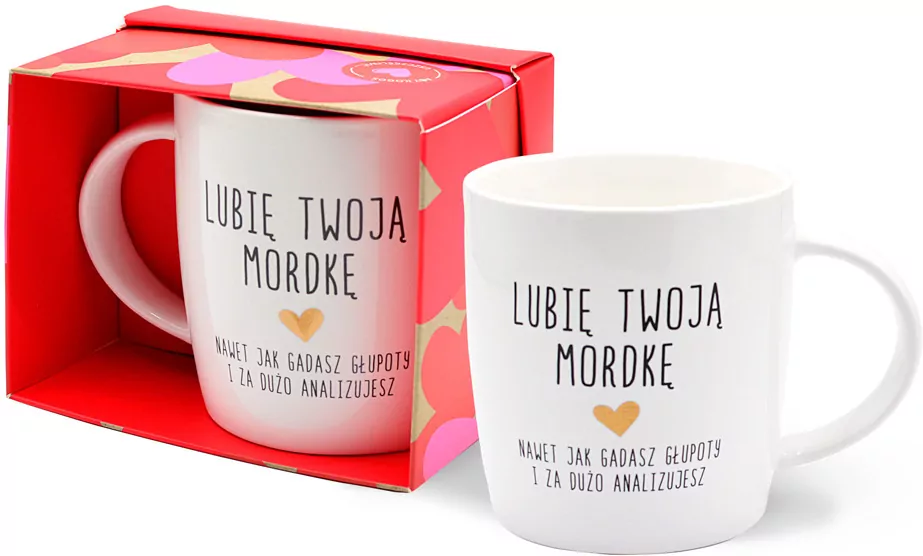 Kubek prezentowy Lubię Twoją mordkę - tantis.pl
