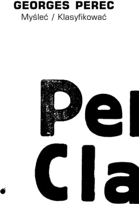 Myśleć / klasyfikować