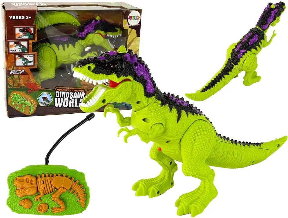 Dinozaur R/C światła dźwięki zielony - tantis.pl