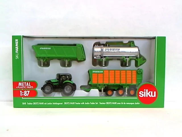 Traktor z naczepą i cysterną. Siku Super - tantis.pl
