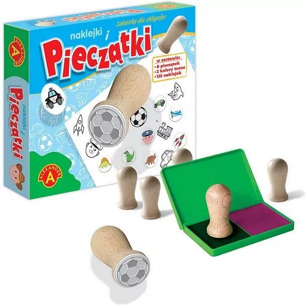 Pieczątki i naklejki. Zabawka dla chłopców - tantis.pl
