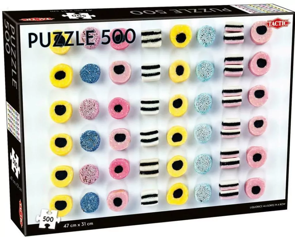 Puzzle 500 Liquorice allsorts in a row - tantis.pl