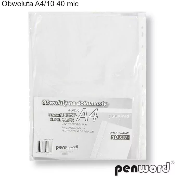 Obwoluta A4 40 mic krystaliczna - tantis.pl