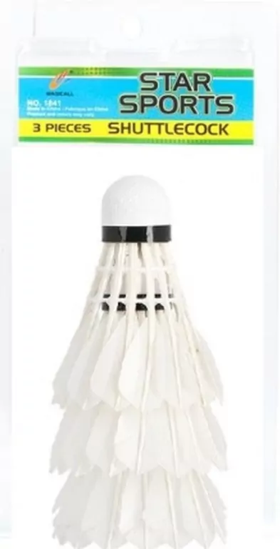 Lotki do badmintona piórka 3 sztuki 456262 - tantis.pl