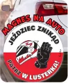 Magnes na auto PATRZ W LUSTERKA - tantis.pl