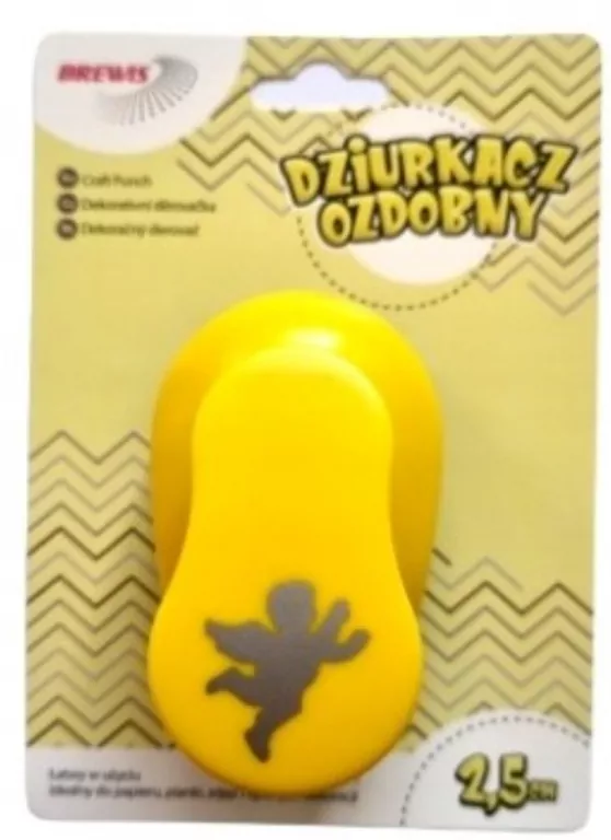 Dziurkacz ozdobny 2,5cm. Anioł. Mix - tantis.pl