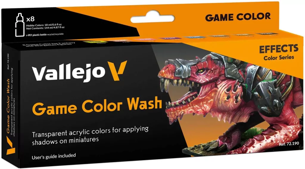 Vallejo: 72.190 - Game Color - Game Color Wash (8 x 18 ml) - tantis.pl