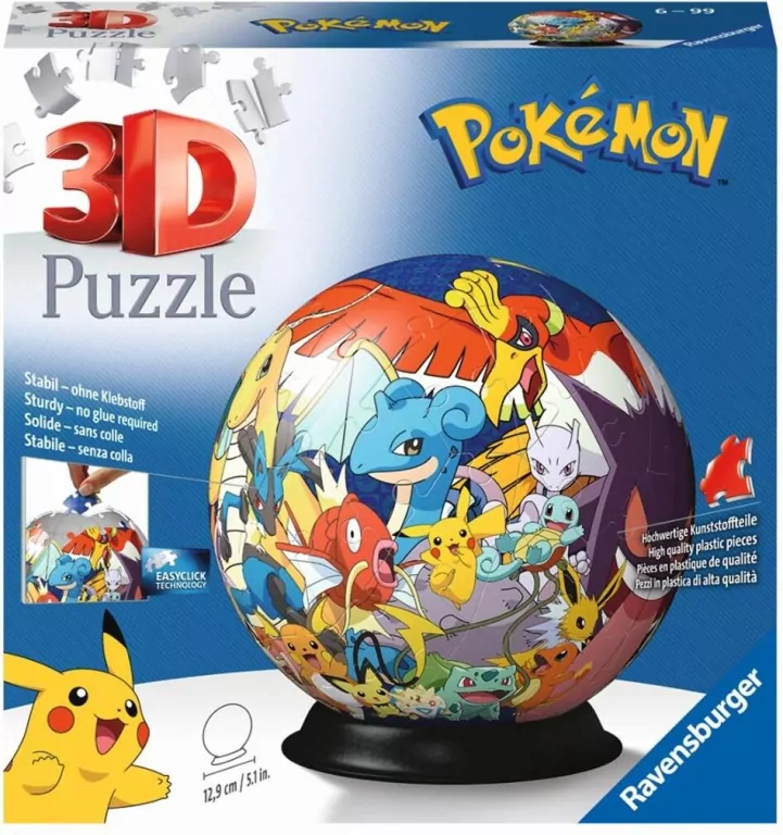 Puzzle 3D 72. Pokemon. Kula. 11785 - tantis.pl
